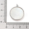 Rack Plating Brass Clear Cubic Zirconia Pendants KK-M293-41P-3