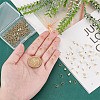 GOMAKERER 100Pcs Brass Snap on Bails KK-GO0001-87G-3