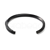 304 Stainless Steel Twisted Open Cuff Bangles for Women BJEW-B097-01B-3