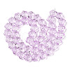 Transparency Glass Beads Strands GLAA-T023-12F-2