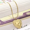 Ion Plating(IP) 304 Stainless Steel Pendant Necklace NJEW-K255-12G-3