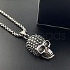 Vintage Punk Skull Pendant Necklaces for Men NG8024-1