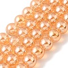 Transparent Electroplate Glass Beads Strands GLAA-T032-T8mm-C16-1