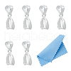 DICOSMETIC 6Pcs 925 Sterling Silver Pendant Bails STER-DC0001-36-1