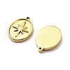 Ion Plating(IP) 304 Stainless Steel Pendants STAS-G347-09G-2