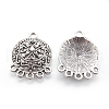 Tibetan Style Alloy Chandelier Components PALLOY-F213-02AS-2