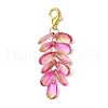 Teardrop Glass Pendant Decorations HJEW-JM03256-3
