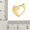 Ion Plating(IP) 201 Stainless Steel Charms STAS-M015-01G-3
