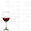 SUNNYCLUE Deer Shape Plastic Wine Glass Charms AJEW-SC0001-63A-1