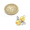 24Pcs 24 Colors Glass Pearl Pendants PALLOY-JF03066-4