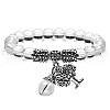 8mm Natural Quartz Crystal Stretch Bracelets ME8493-7-1