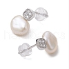 Mother's Day Jewellery Natural Pearl Ear Studs EJEW-P286-33P-2