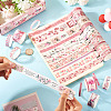 20pcs 5 Styles Scrapbooking Stickers DIY-TAC0029-03D-16