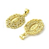 Brass Micro Pave Cubic Zirconia Pendants KK-H472-53C-G-2