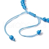 Handmade Lampwork Evil Eye & Glass Seed Beads Braided Bead Bracelets BJEW-MZ00090-04-4