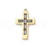 304 Stainless Steel Rhinestone Pendants STAS-L022-085G-05-1