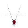 925 Sterling Silver Pave Cubic Zirconia Fish Pendant Necklaces for Women FS-WG85E0B-02-1