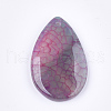 Natural Fire Agate Pendants G-T125-13-2