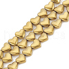Electroplate Non-magnetic Synthetic Hematite Beads Strands G-T061-101F-1