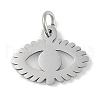 Non-Tarnish 304 Stainless Steel Charms STAS-L279-026P-1
