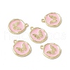 Alloy Enamel Pendants ENAM-G206-01KCG-02-1