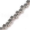Tibetan Style Flower Alloy Bead Strands TIBEB-O007-06-RS-4