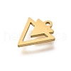 304 Stainless Steel Charms STAS-S144-01G-F-2