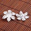 Flower Acrylic Imitation Pearl Beads X-OACR-O002-2996-2