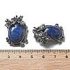 Dyed Natural Lapis Lazuli Pendants G-H083-01AS-04-3