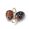 Spiral Shell Pendants PALLOY-JF02492-02-2