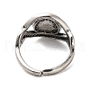 Alloy Open Cuff Rings RJEW-R140-02A-AS-3