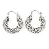 Brass Hoop Earring for Women EJEW-L288-002P-2