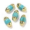 Rack Plating Brass Beads KK-C049-04C-G-1