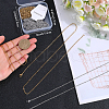 Beebeecraft 20Pcs 2 Colors Ion Plating(IP) 304 Stainless Steel Cable Chain Necklaces Set MAK-BBC0001-11A-3