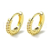 Brass Micro Pave Cubic Zirconia Hoop Earrings for Women EJEW-D111-04G-1