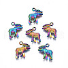 Rainbow Color Alloy Pendants PALLOY-N156-224-1