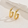 Stainless Steel Round Stud Earrings OW7150-5