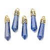 Bullet Natural Lapis Lazuli Pointed Pendants G-E332-C04-G-2