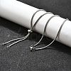 Non-Tarnish Adjustable 304 Stainless Steel Slider Necklaces NJEW-L156-004P-2