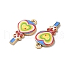 Alloy Enamel Pendants ENAM-D043-11G-04-2
