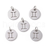 Non-Tarnish 304 Stainless Steel Charms STAS-Q201-T445-3S-2