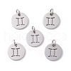 304 Stainless Steel Charms STAS-Q201-T445-3S-2