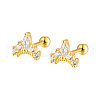Vintage Crown Cubic Zirconia Stud Earrings YB5527-1-2