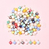 100Pcs Electroplate Glass Charms PALLOY-FZ00017-6