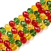 Transparent Glass Beads Strands GLAA-T023-08C-4