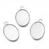 304 Stainless Steel Pendant Cabochons Settings for Fashion Jewelry STAS-M283-03P-D-1