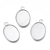 Tarnish Resistant 304 Stainless Steel Pendant Cabochons Settings for Fashion Jewelry STAS-M283-03P-D-1