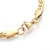 Ion Plating(IP) 304 Stainless Steel Curb Chain Bracelets BJEW-L636-02A-G-2