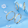 Unicraftale 2Pcs 304 Stainless Steel Plain Bangles BJEW-UN0001-49-2
