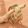 Fashion 304 Stainless Steel Buddhist Bangle Sets BJEW-L664-022A-G-1